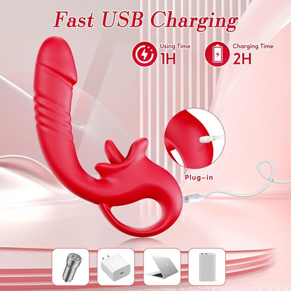 2-in-1 Rechargeable Personal Massager with Custom Modes
