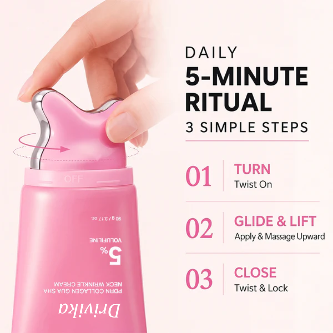 🔥LAST DAY 50% OFF - Drivika™ PDRN Collagen Gua Sha Neck Cream