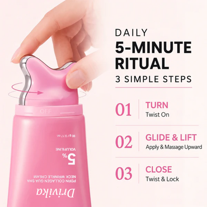 🔥LAST DAY 50% OFF - Drivika™ PDRN Collagen Gua Sha Neck Cream