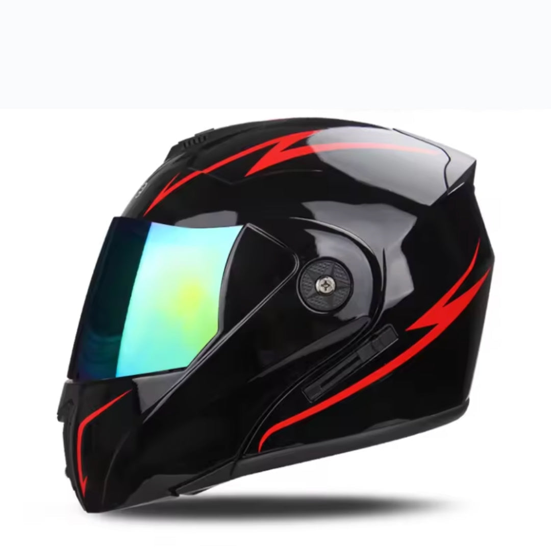 Motorcycle DOT Helmet Double Lens Cross Section Helmet