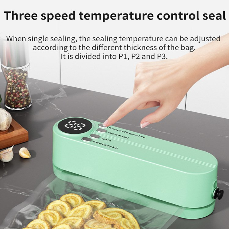 🥗 Keep Your Food Fresh ✨Mini Wireless Vacuum Sealer