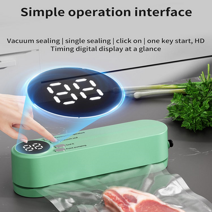 🥗 Keep Your Food Fresh ✨Mini Wireless Vacuum Sealer