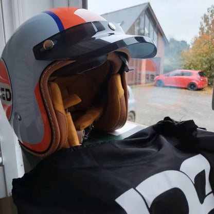 Shark Fury - Vintage Open Face Helmet - DOT & ECE Approved