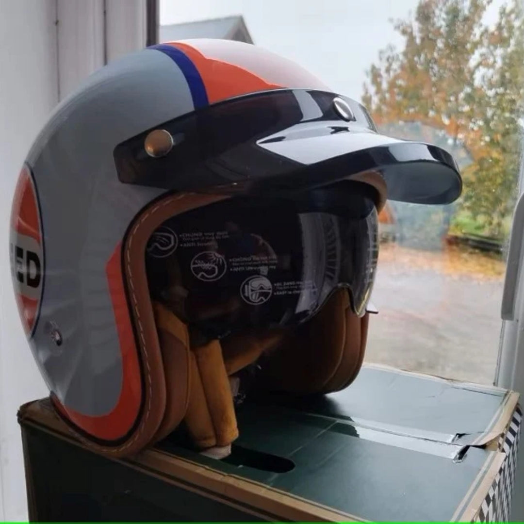 Shark Fury - Vintage Open Face Helmet - DOT & ECE Approved