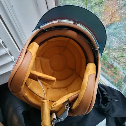 The Street King - Vintage Open Face Helmet - DOT & ECE Approved