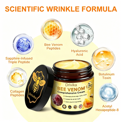 Made and Shipped from USA 💖💖Drivika® Bee Venom Comprehensive Cream LAST DAY 80% OFF(Sagging Skin, Fine Lines, Loss of Firmness, Flat Bust, Drooping Hips, and More)