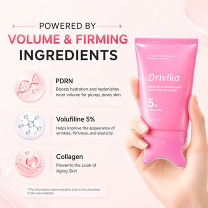 🔥LAST DAY 50% OFF - Drivika™ PDRN Collagen Gua Sha Neck Cream
