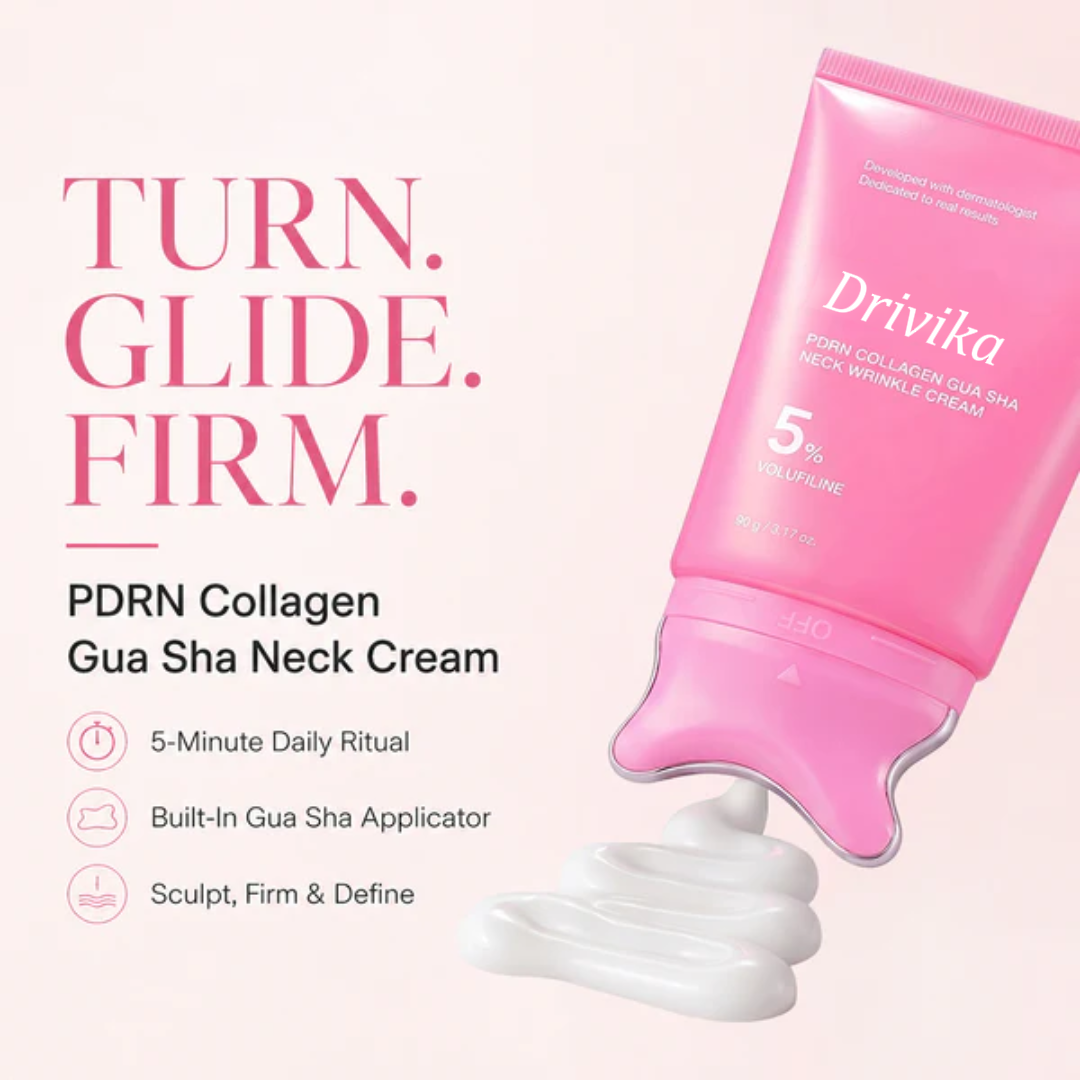 🔥LAST DAY 50% OFF - Drivika™ PDRN Collagen Gua Sha Neck Cream