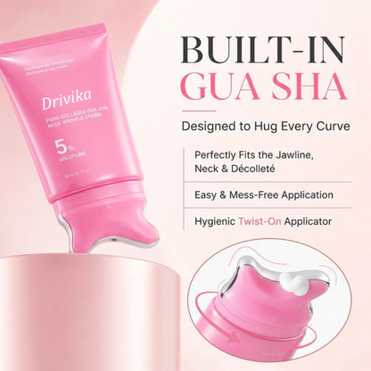 🔥LAST DAY 50% OFF - Drivika™ PDRN Collagen Gua Sha Neck Cream