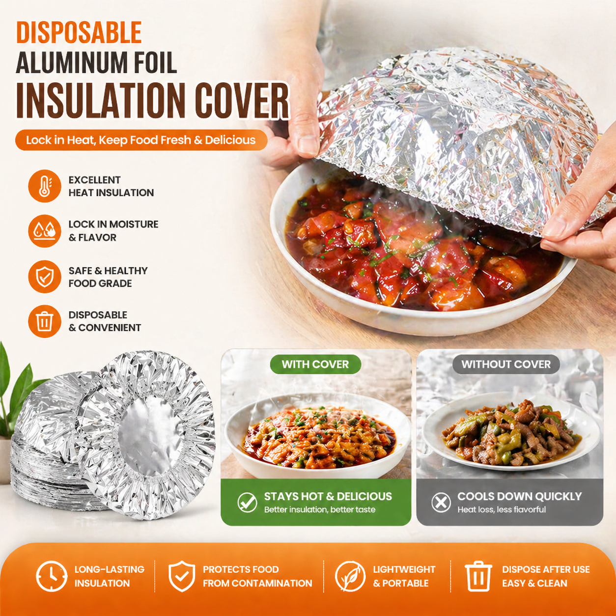 🏠Aluminum foil insulation cover