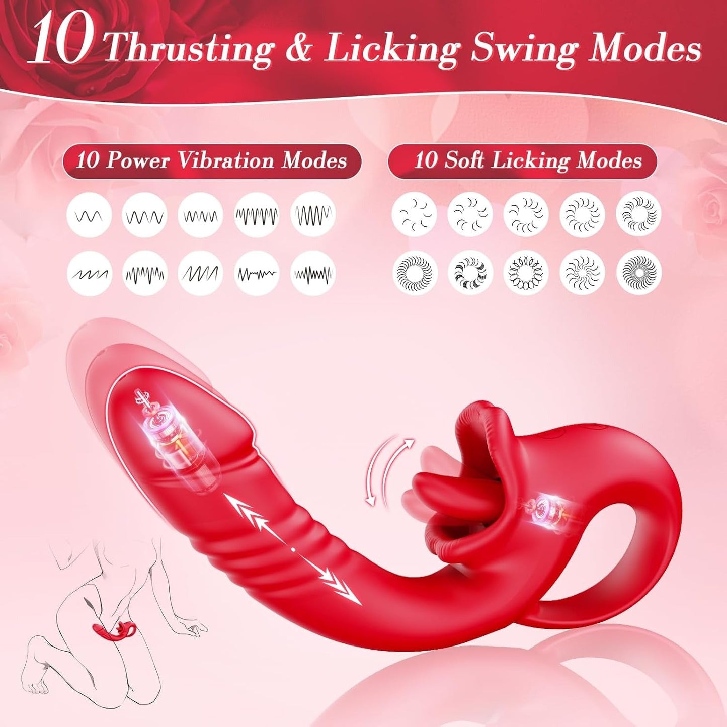2-in-1 Rechargeable Personal Massager with Custom Modes