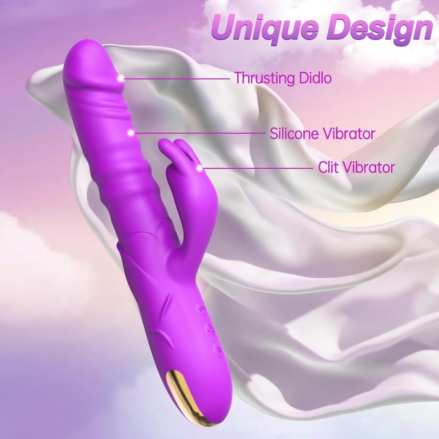 Dual-Action Personal Massager with Auto Motion for Deep-Point & Targeted External Stimulation