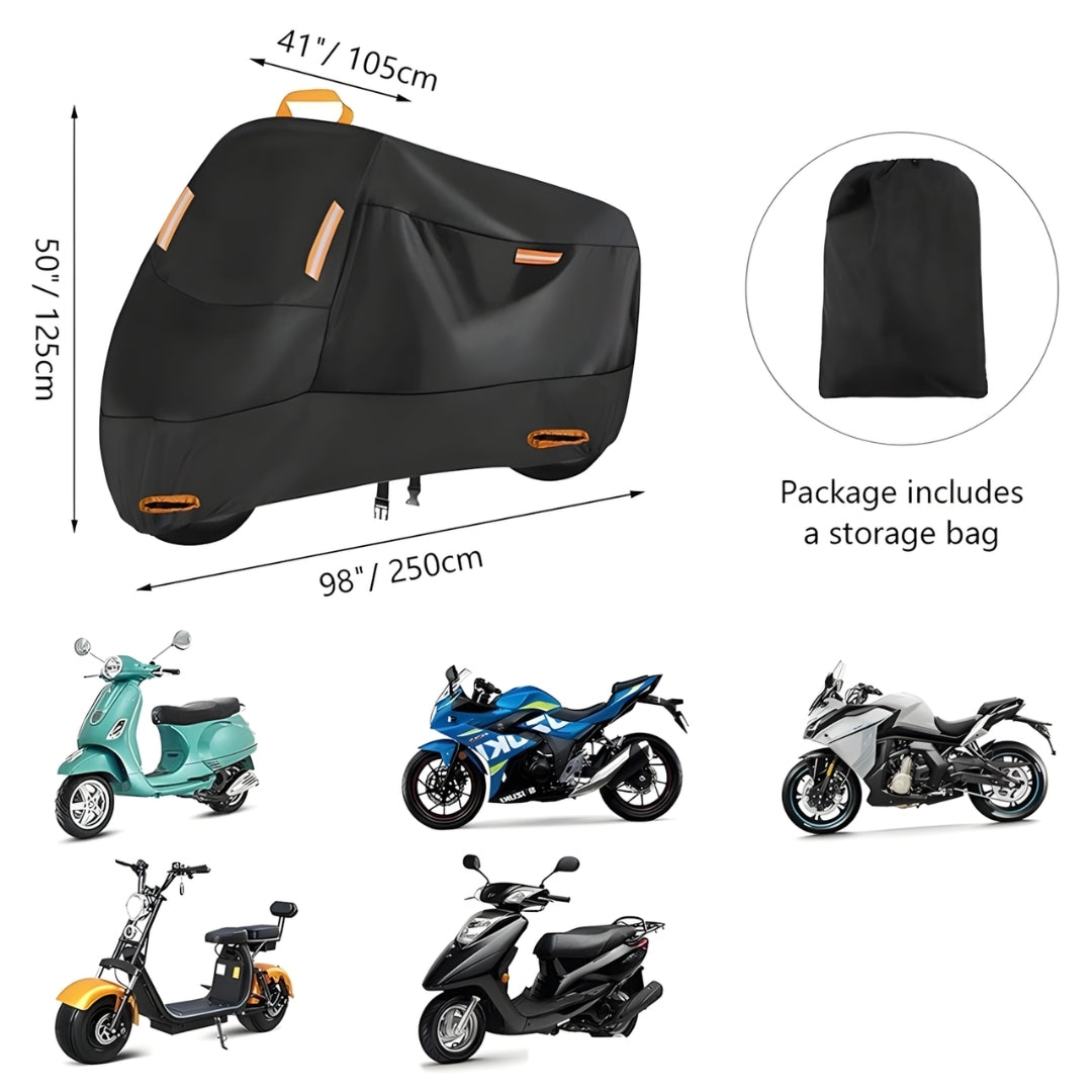 Motorcycle Cover Rain Protection and Sun Protection Built-in Anti-theft Buckle Dust Jacket