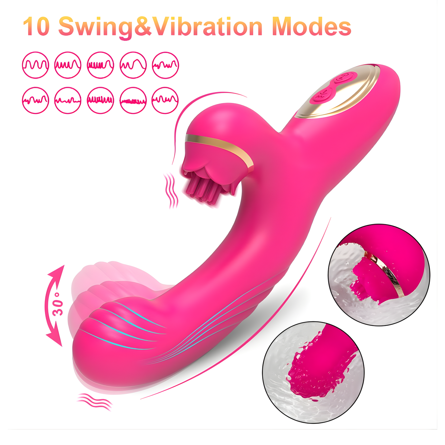 Fingertip-Style Dual-Action Massager — Experience Blended Pleasure with Pulsating External Stimulation & Targeted Internal Massage!