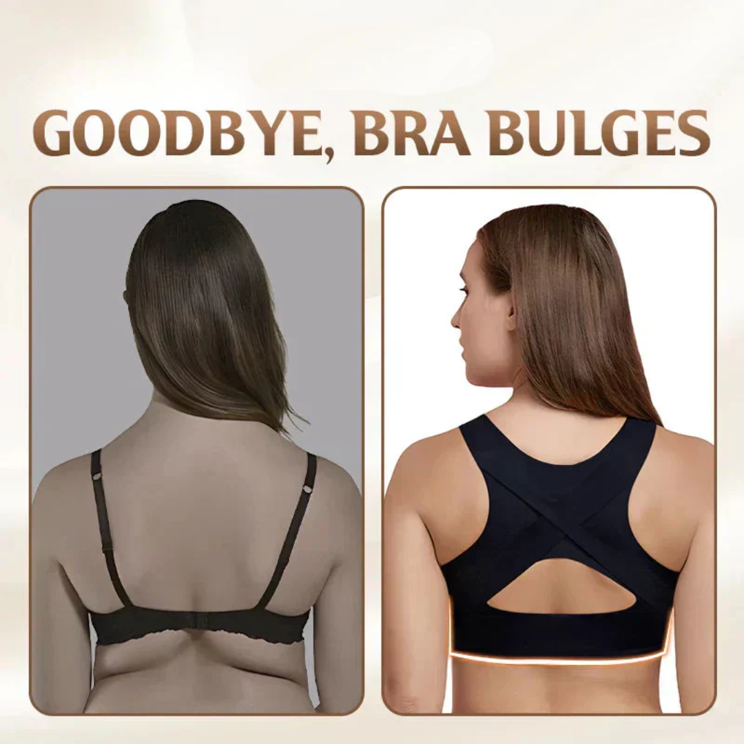 🎉LAST DAY SALE - 50% OFF⚡Front Closure Cross-Back Wireless Posture Bra