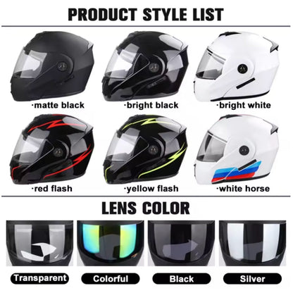Motorcycle DOT Helmet Double Lens Cross Section Helmet