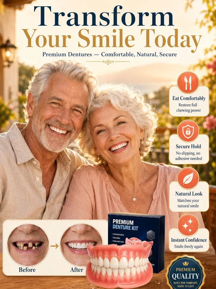 🌎Ends Today: 49% OFF!⏰ADA-certified complete dentures (USA)