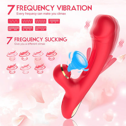 Elegant Dual-Stimulation Massager – Wave-like Motion & Gentle Suction for Complete Relaxation