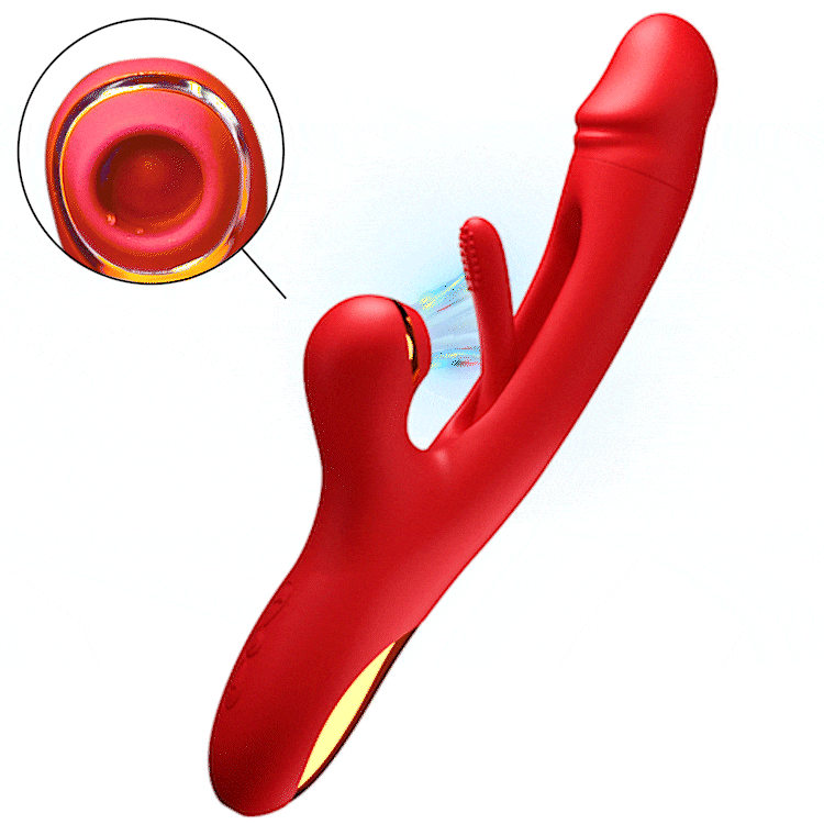 Elegant Dual-Stimulation Massager – Wave-like Motion & Gentle Suction for Complete Relaxation