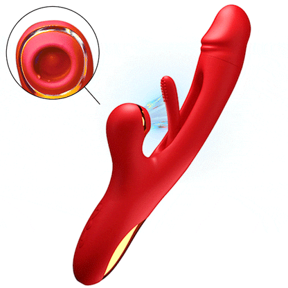 Elegant Dual-Stimulation Massager – Wave-like Motion & Gentle Suction for Complete Relaxation
