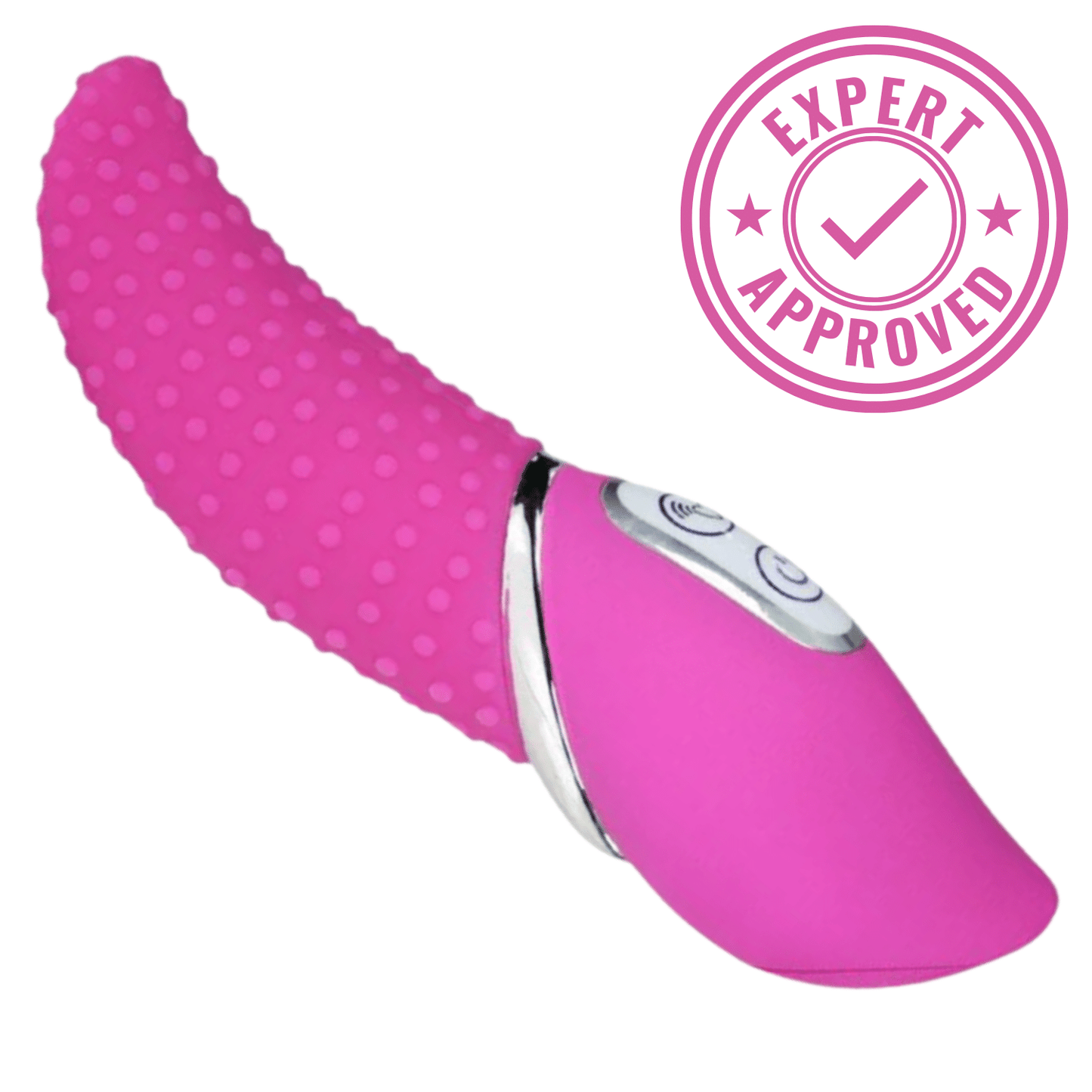 Curved-Tip Massager for External Stimulation