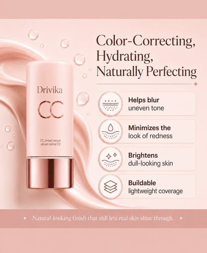 CC Tinted Serum ¨C Shade-Adaptive Coverage, 24H Hydration & Waterproof Wear