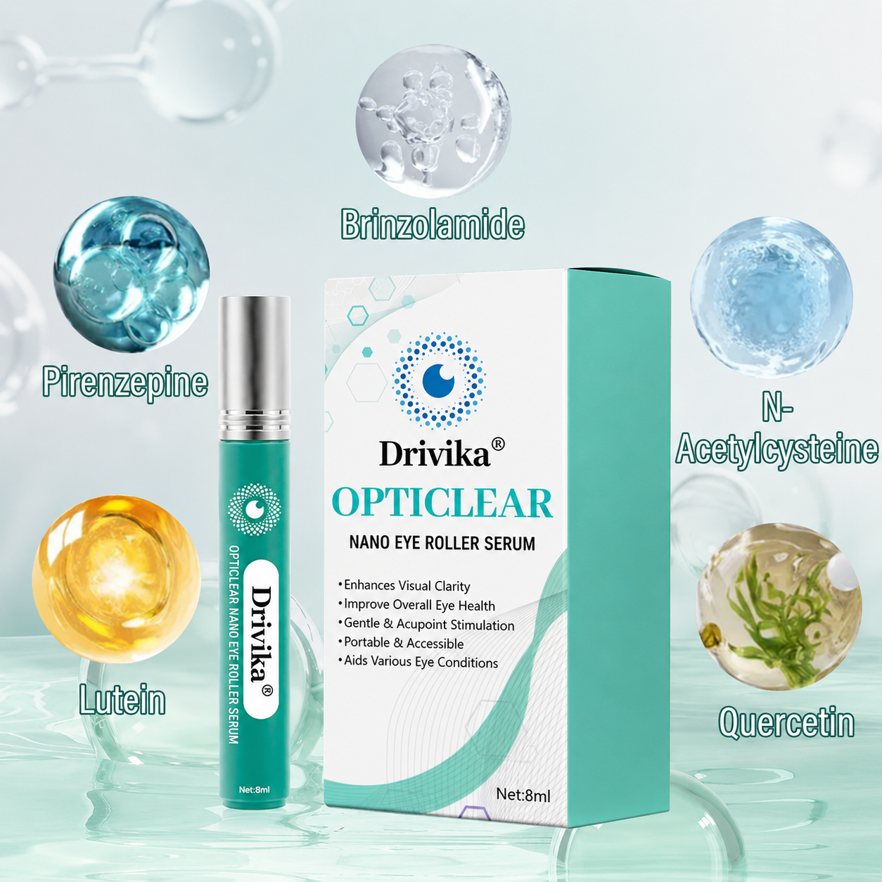 Drivika® OptiClear Nano Eye Roller Serum