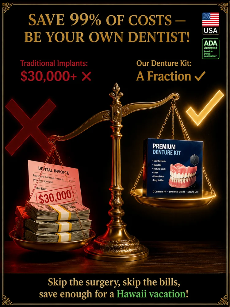 🌎Ends Today: 49% OFF!⏰ADA-certified complete dentures (USA)