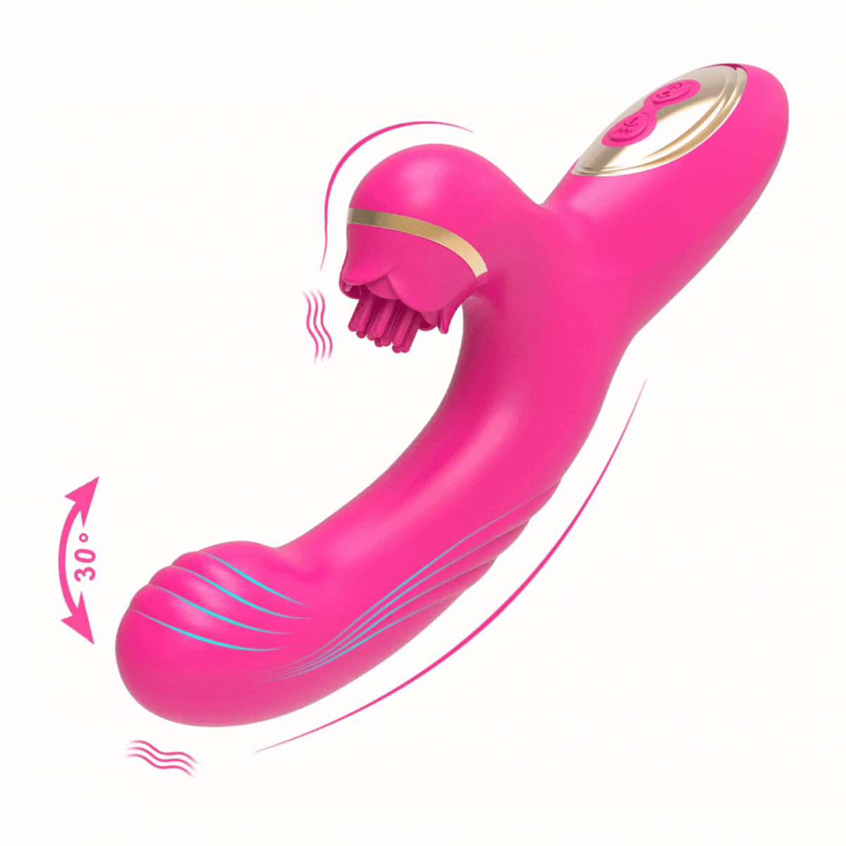 Fingertip-Style Dual-Action Massager — Experience Blended Pleasure with Pulsating External Stimulation & Targeted Internal Massage!