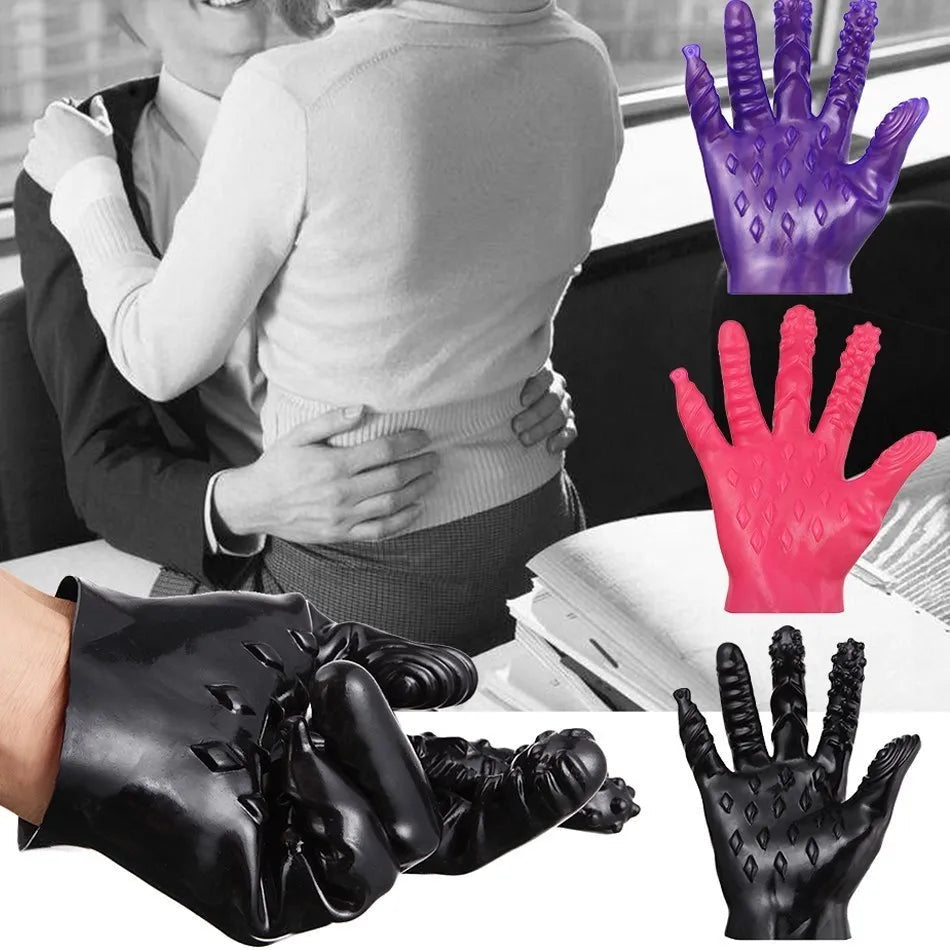 Sensual Touch Massage Gloves - Textured for Enhanced Stimulation