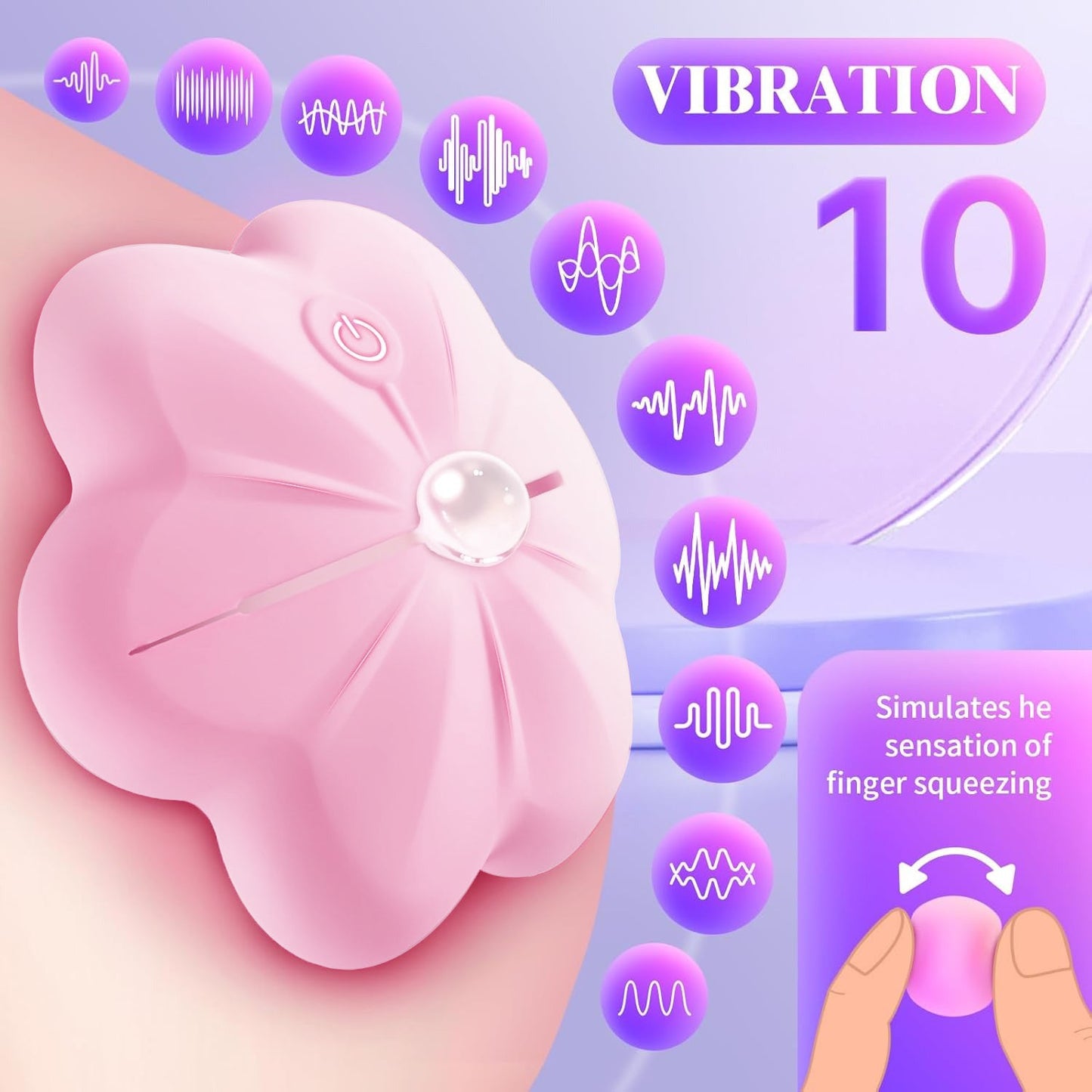 Elegant Rosebud Duo: Adjustable Touch-Sensitive Accessory with Wireless Remote