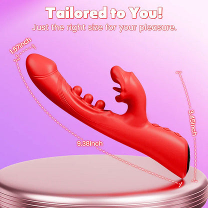 Dual-Action Curved-Tip Personal Massager with Triple-Pulse & External Kiss Sensation