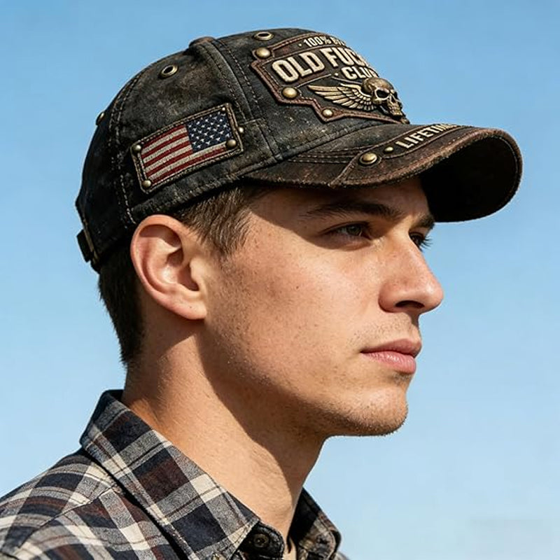 ⏳Limited-time 50% off⏰Old Fuckers Club Vintage Embroidered Cap🧢